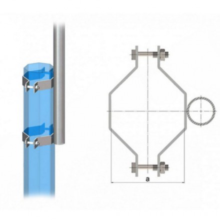 Кронштейн однорожковый радиусный приставной 1К1(15°)-1,0-1,0-П-Тр.48 12 кг